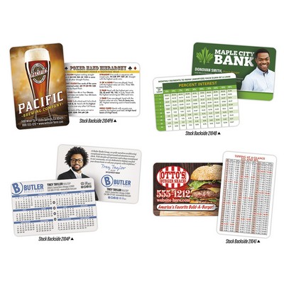 UV-Coated (1S) Wallet Card - 3.5x2.25 (2-sided) - 10 pt.