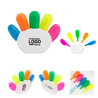 Finger Shape Highlighters Multicolor
