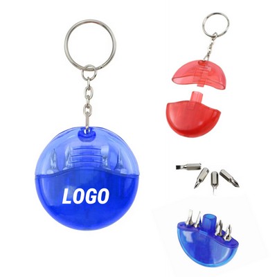 MOQ 10 pcs Multi-Bit Keychain Screwdriver